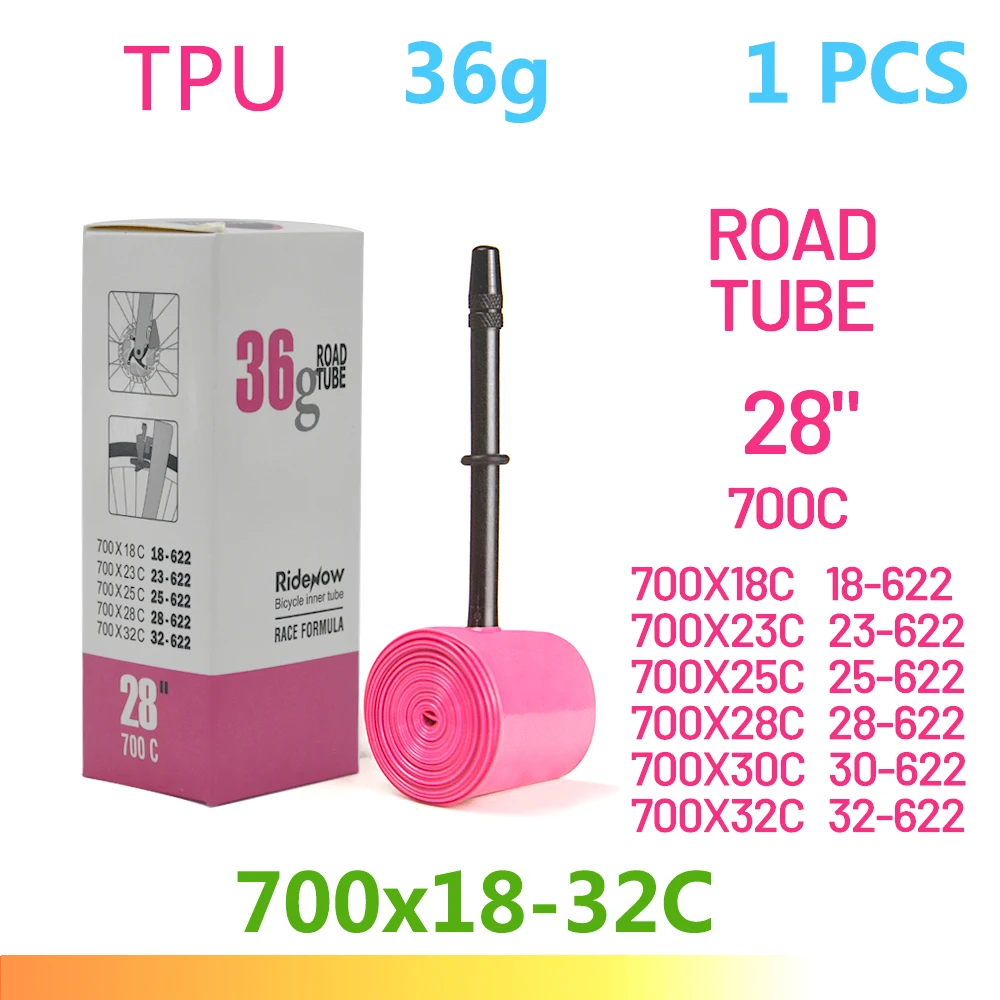 RideNow TPU Fiets Binnenband 700C 700x18 23 25 28 32 35 37 40 47C Road Fietsband MTB Fiets Camera 29x1.5 1.75 1.9 pneu aro