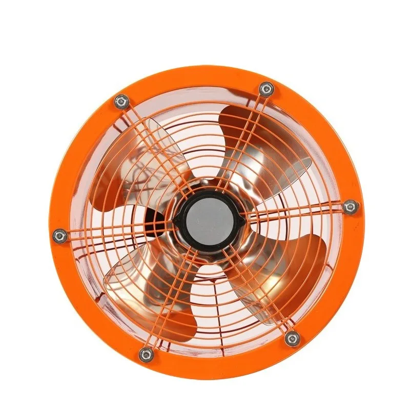 Industrial Exhaust Fan Axial Flow Fan Stainless Steel Kitchen Bathroom Pipeline Ventilation Window Airflow Equipment