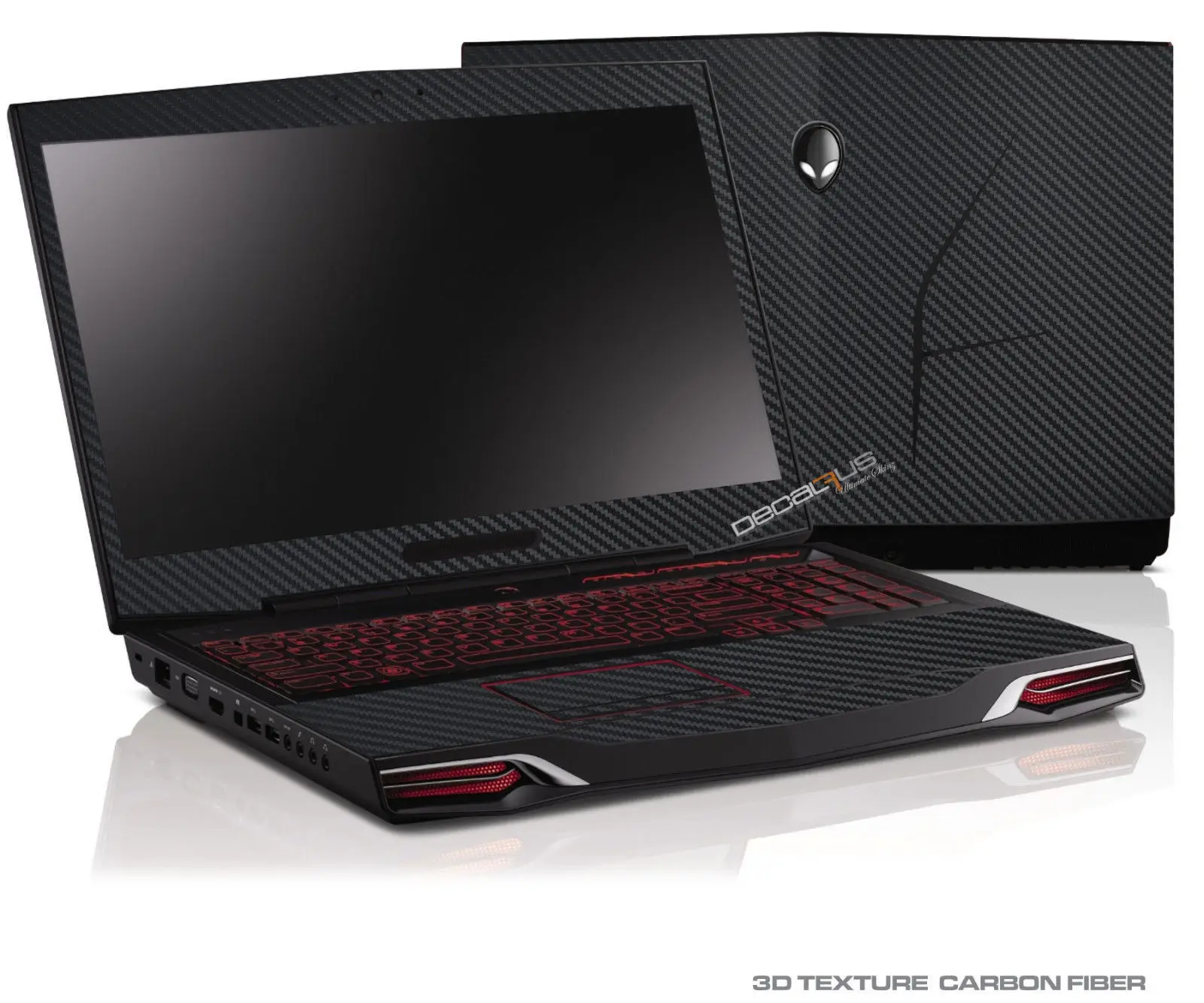 KH Special Carbon Vinyl Sticker Skin Decals Protector Cover for Alienware M17 M18X R2 R3 R4 R5 2012 2013 2014 2015 2018 Laptop