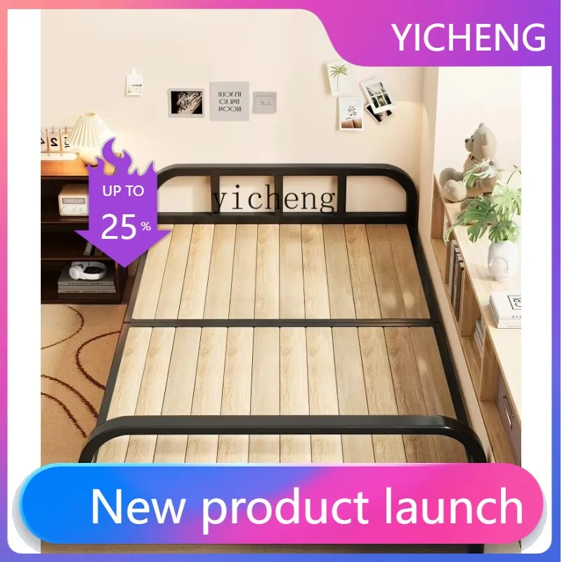 LYY  Foldable Single Bed for Home Use, Adult Rental House Dormitory Convenient Hard Board Bed, Office Nap Bed