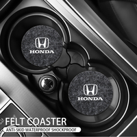 Car Coaster Water Cup Bottle Holder Anti-slip Pad Mat High quality felt Mat For Honda Accord Jazz CR-V Civic XR-V HR-V City