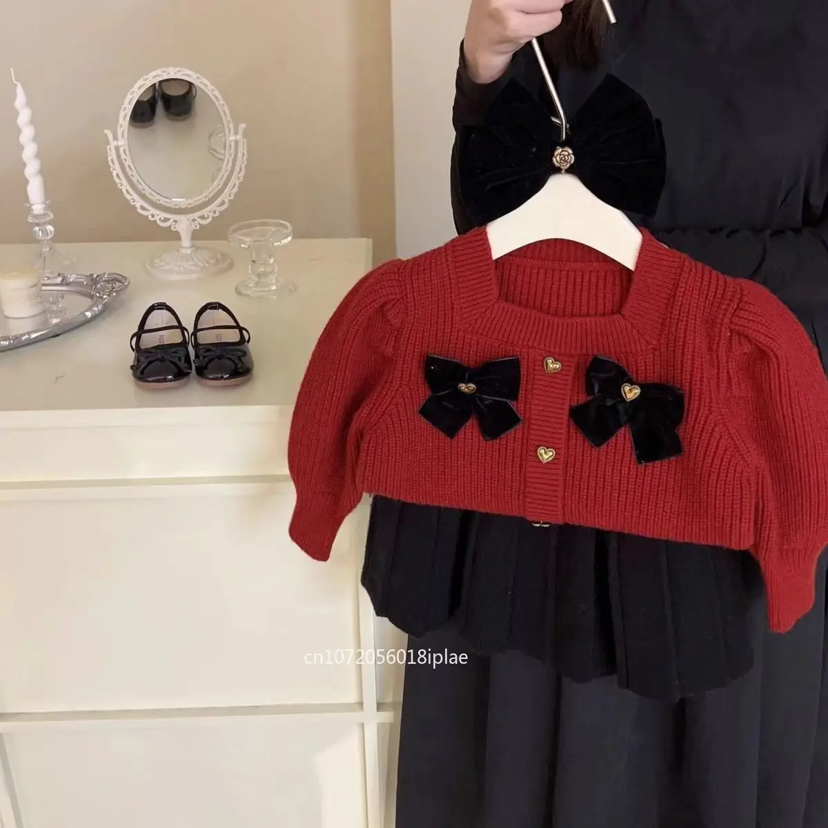girls-sweater-set-2026-spring-autumn-winter-girls-small-fragrant-style-knitted-sweater-cardigan-short-skirt-two-piece-set