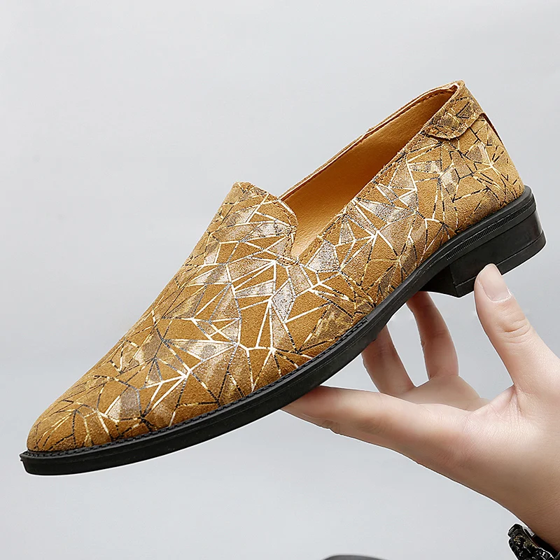 ربيع الخريف الأعمال حذاء رجالي غير رسمي مطبوعة تنفس خفيفة الوزن مريحة شخصية أحذية عصرية الشباب