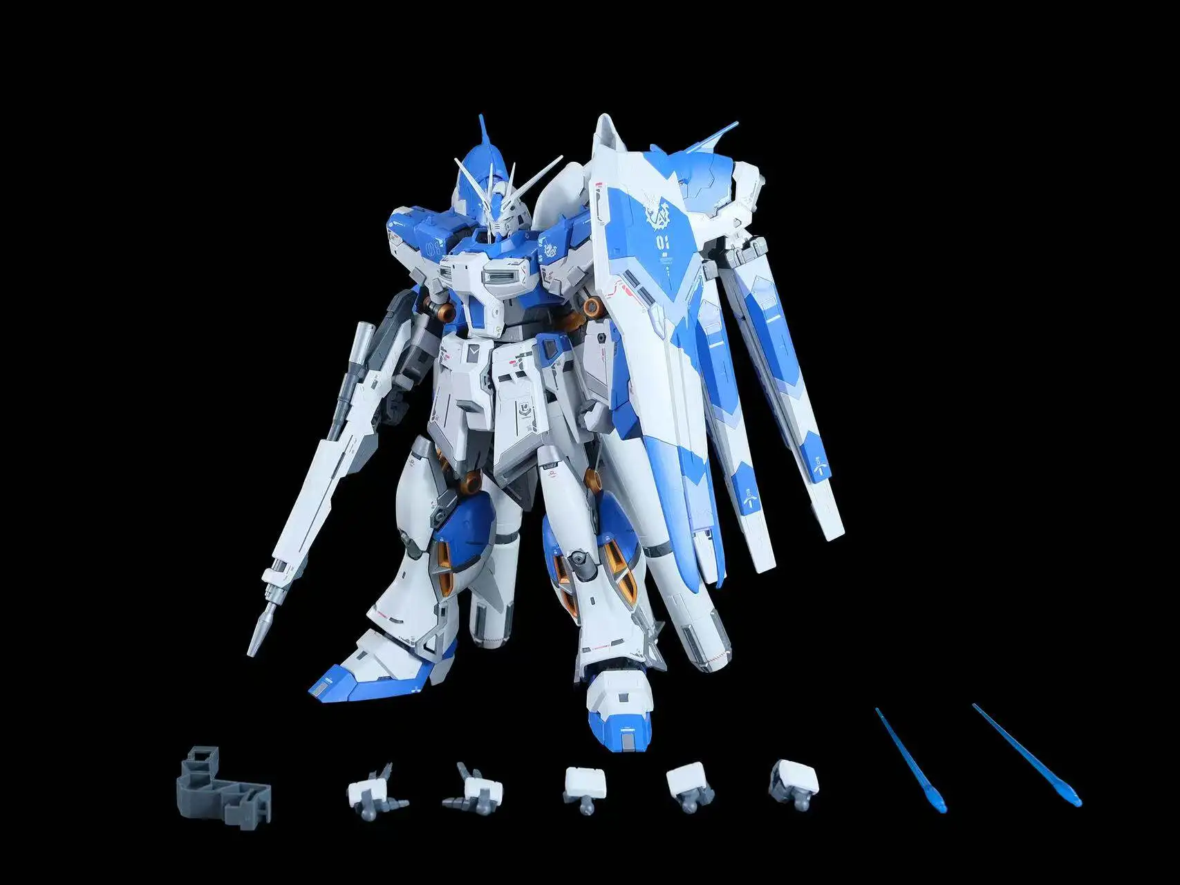 Rg Enlarged Hi Nu Hn 1/100 Plastic Assembly Mecha Model Kit Action Figure Collectible Toy Desktop Ornament Holiday Gifts For Fan