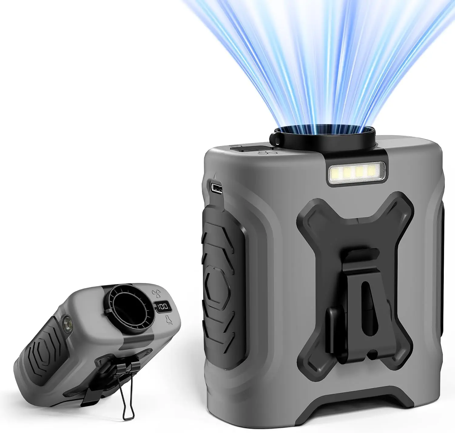 

Новинка 2026: Обновленный портативный поясной вентилятор 10000 мАч, 18000 об/мин, с максимальным временем работы до 12 часов и 5 скоростями регулировки