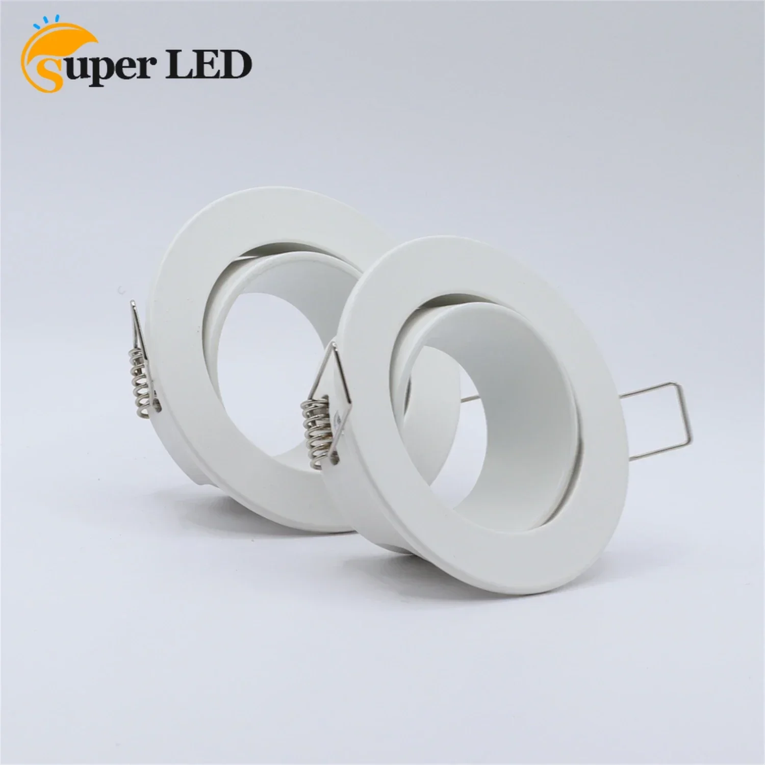 

JOYINLED Recessed LED White Round Ceiling Light Frame GU10 Bulb Fixture Downlight Holder GU10 Spot Light Fitting For Housing