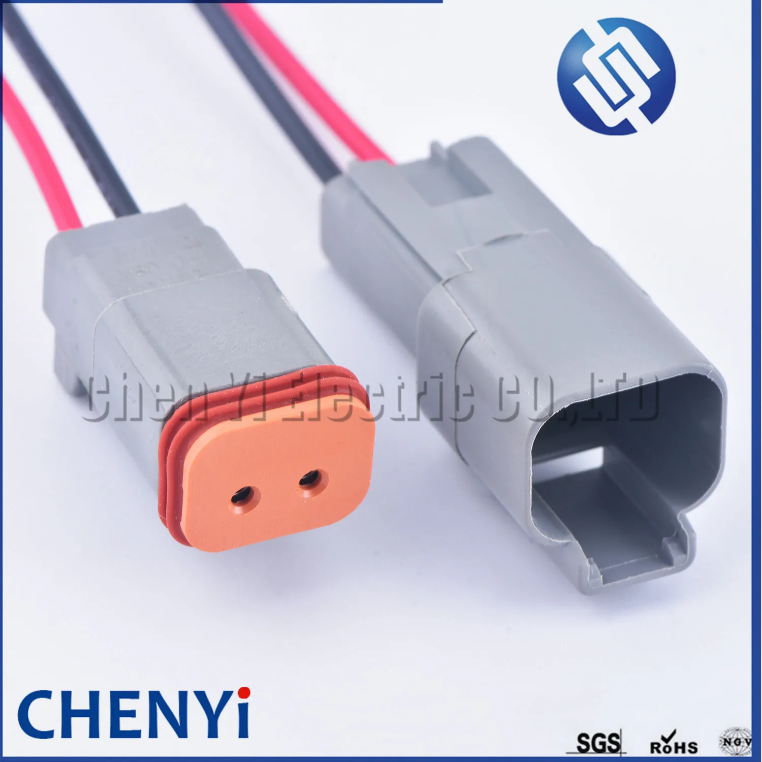 Deutsch DT series 2 Pin male female Auto Waterproof Connector DT06-2S DT04-2P Automotive Electrical Wire Harness pigtail Plug