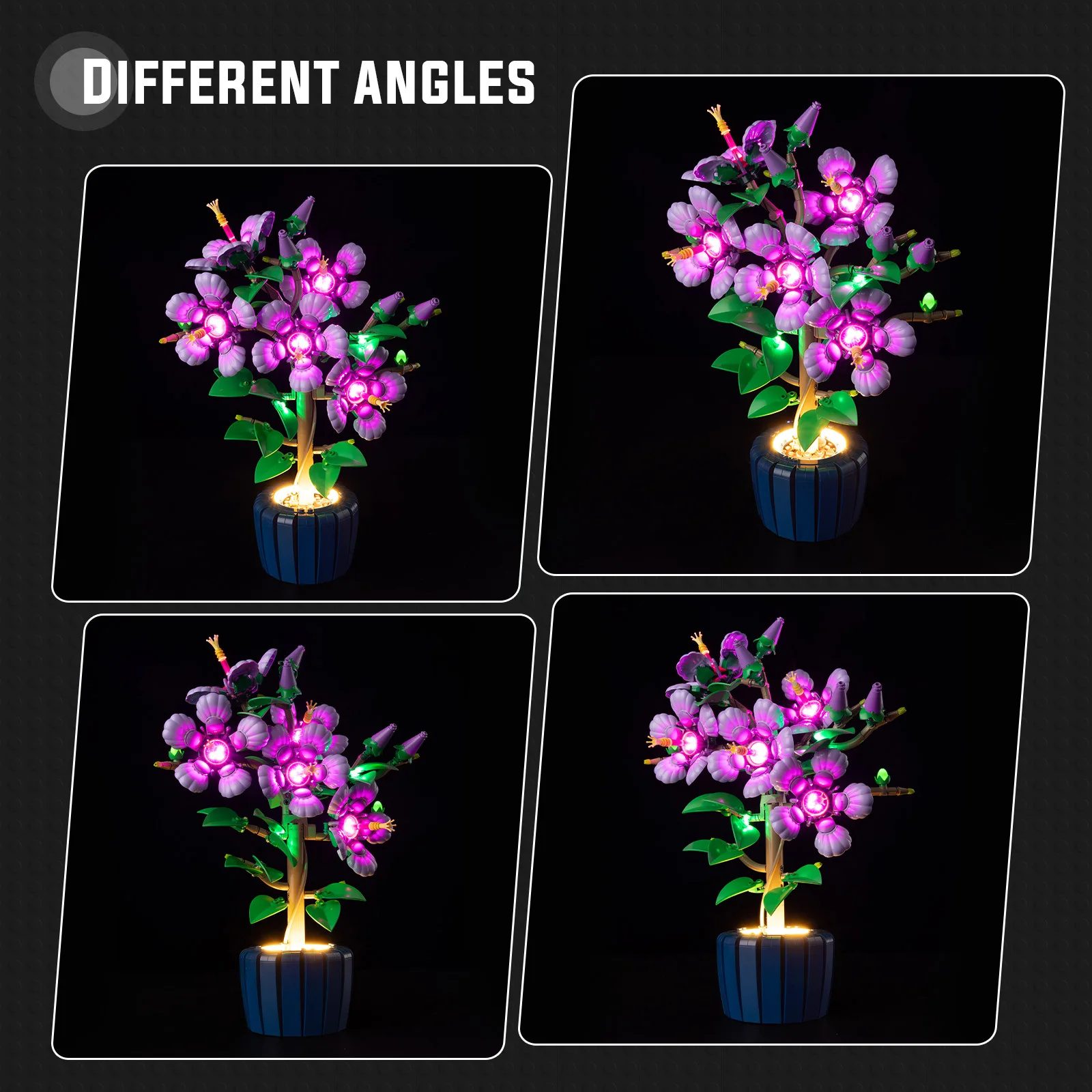 Ensemble d'éclairage LED adapté aux blocs de construction LEGO Hibiscus 10372, jouets de lampe à monter soi-même (modèle non inclus)