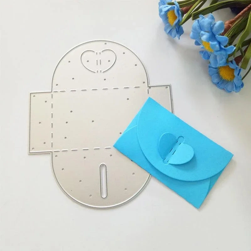 Heart Envelop Metal Cutting Dies Scrapbooking Album Paper Cards Decorative Crafts Embossing Die Cuts