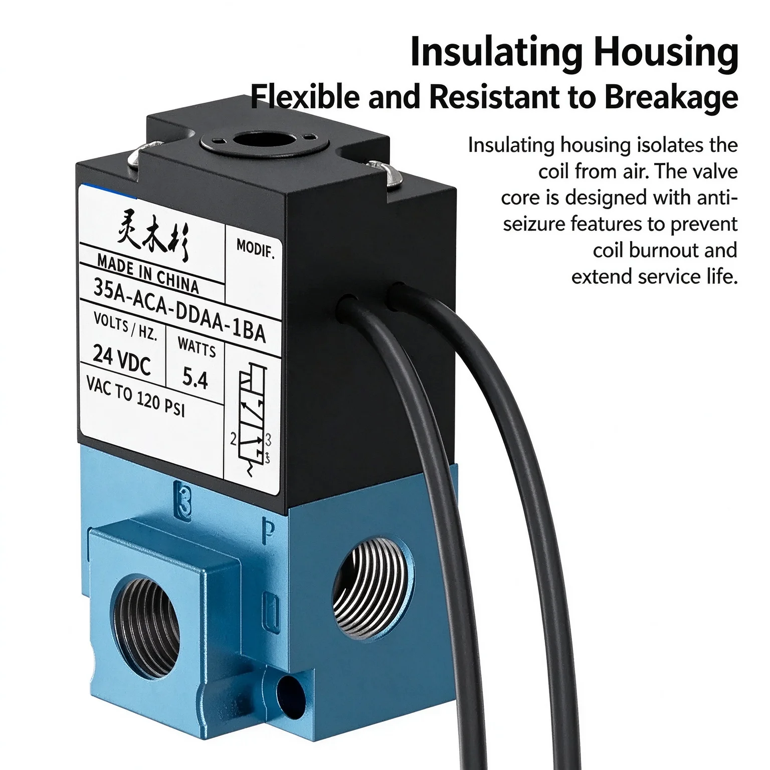 35A‑ACA‑DDAA‑1BA MAC‑type High‑Frequency Valve Marking Machine Point Solenoid Valve