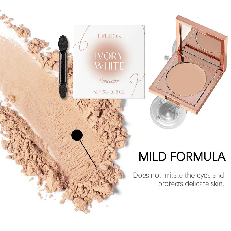 คอนซีลเลอร์น้ําหนักเบาปกปิดตามธรรมชาติของสิวจุดสิวแต่งหน้าติดทนนานผิวกระจ่างใสแต่งหน้าระบายอากาศ