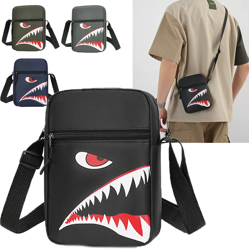 Men's Casual Oxford Shoulder Bag - Unisex Crossbody Phone Pouch with Adjustable Strap (Travel Waist Pack & Chest Bag)