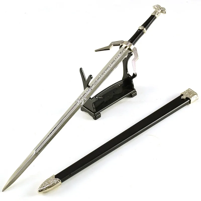 30cm/11.81in 위쳐 게임 주변기기 게롤트 검 무기 모델 데스크탑 장식품 컬렉션 소년을 위한 생일 선물