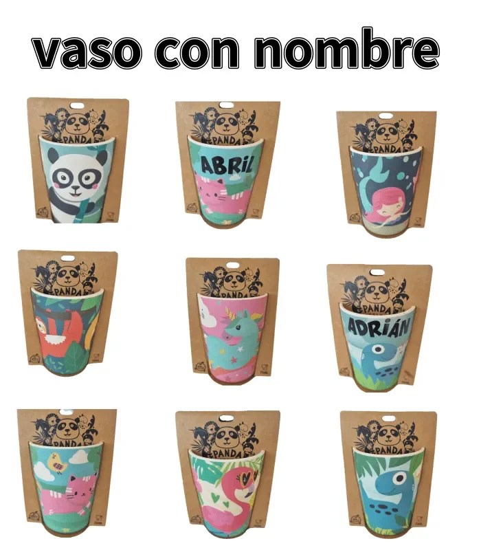 Plushome bamboo tumbler with names, durable, shockproof