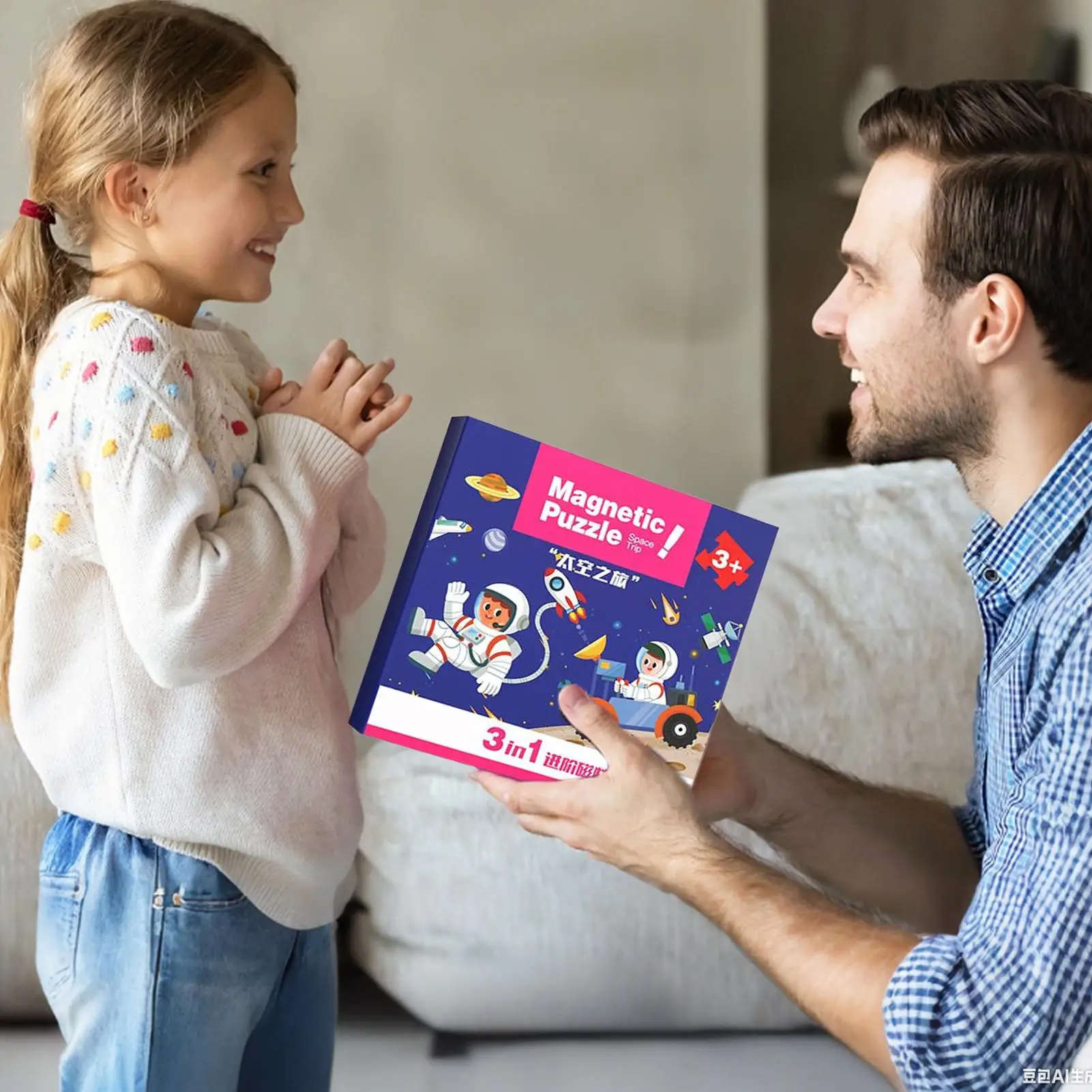 새로운 어린이 자석 퍼즐 3-6세 유아 교육용 장난감 어린이 몬테소리 유아 만화 초기 여행 퍼즐 장난감