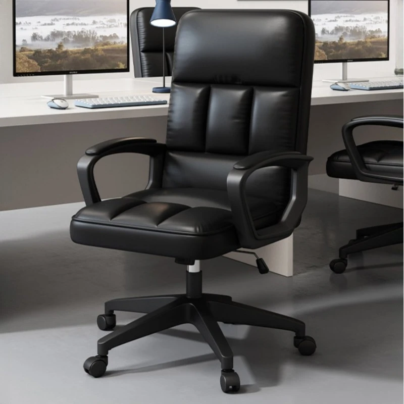 Black minimalist Computer chair office sedentary movable gaming armchairs swivel multifunctional silla gamer interior furniture