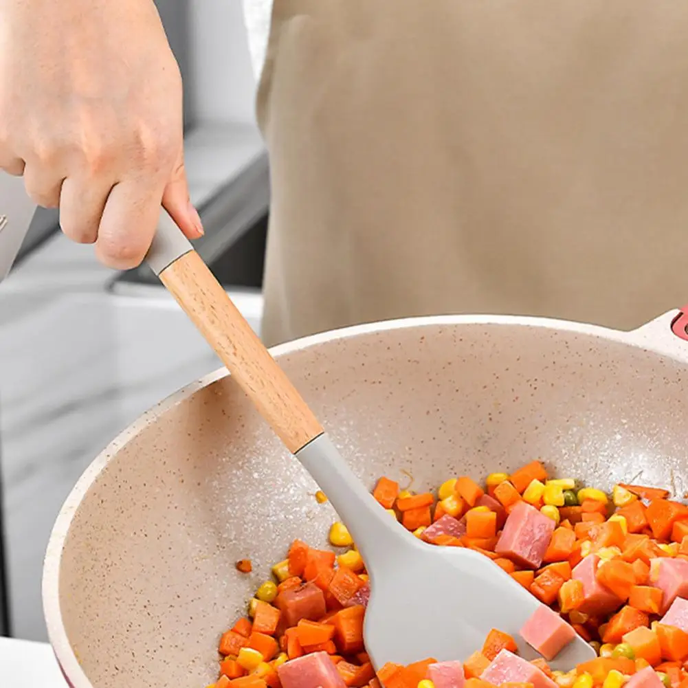 1 مجموعة أدوات الطبخ العزل الحراري الغذاء الصف مكافحة السمط غير عصا تجهيزات المطابخ ملعقة أواني مجموعة مجرفة ملعقة للمهاجع