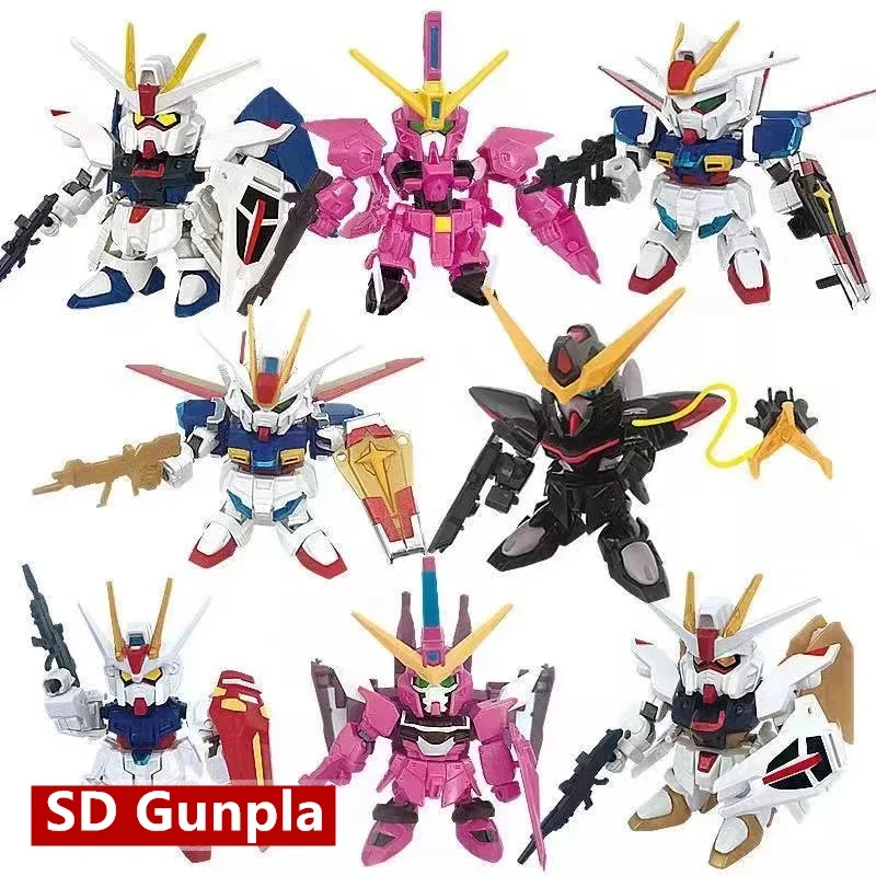 

Anime BB Mobile Suit SD Freedom Justice Aegis Blitz IMPULSE Assemble Model Toys Action Figure Gift Robot Boy Toys