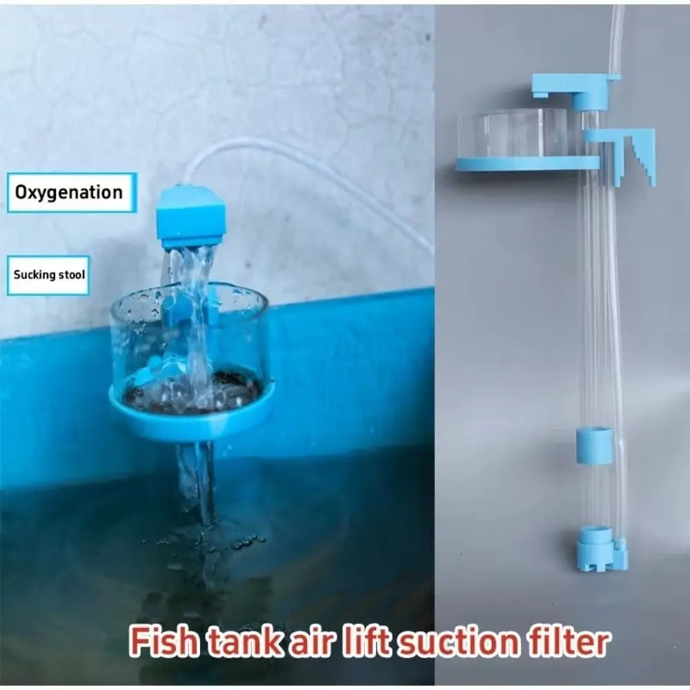 Langlebiger, abnehmbarer Luftlift-Fischabfallsammler, längenverstellbares Wasserzirkulationssystem, Kotreiniger, Reinigungswerkzeug für Fischbecken – Detail 3