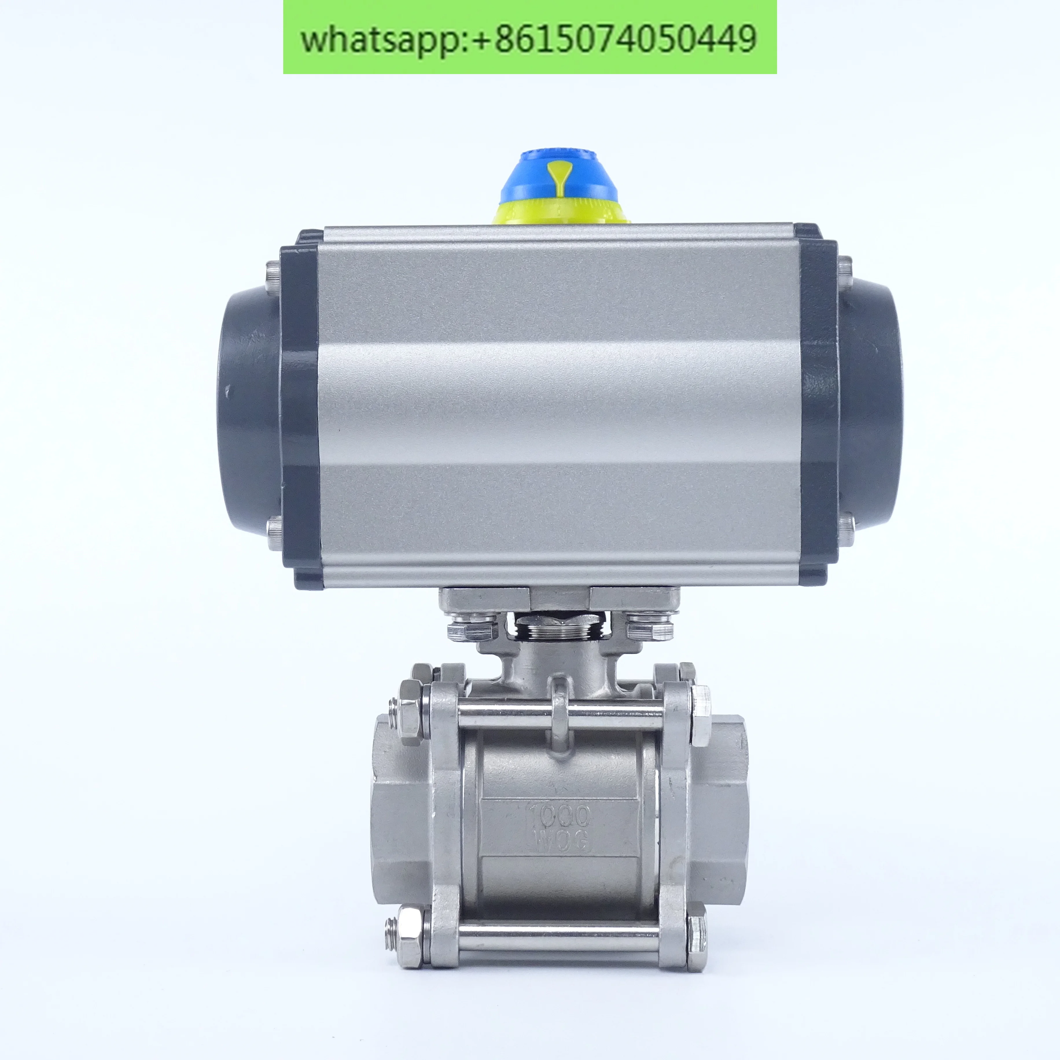 Q611F-16P 공압식 나사형 볼 밸브, 스테인리스 스틸 삼중 와이어 차단 밸브 DN25 32 40 50