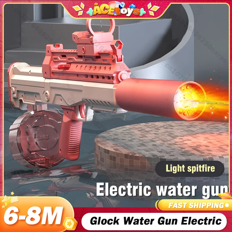 Water Gun Electric Full Automatic Large Capacity Pistol Continuous Shooting Toy Summer Beach Outdoor Game for Children Gifts