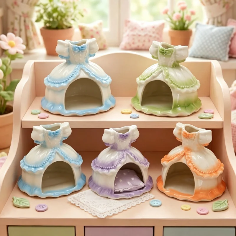 New Creative hamster house for rats small pet items ceramic cage for hedgehog hamster cage for a rabbit pet products chinchilla