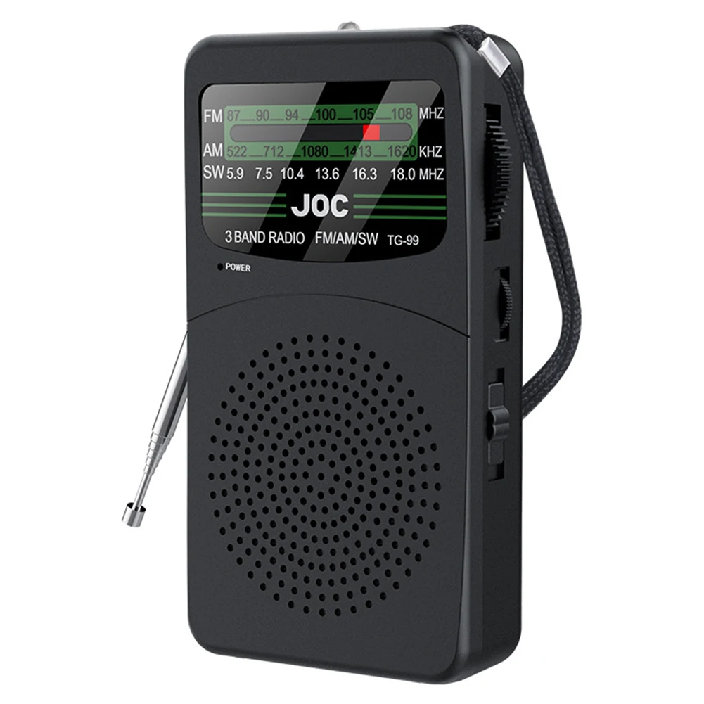 

Portable AM/FM/SW Radio Battery Operated Radio with LED Flashlight Pocket Radio with Earphone Jack Gifts for Seniors Elderly