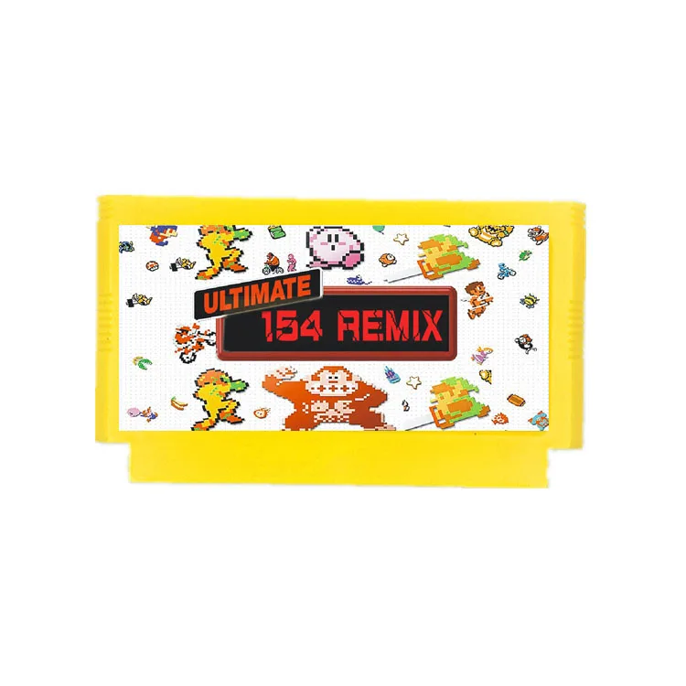 The Ultimate Remix 154 in 1 game E@rthbound FinalFantasy123 Faxanadu TheZeld12 Megaman123456 60Pins Game Cart