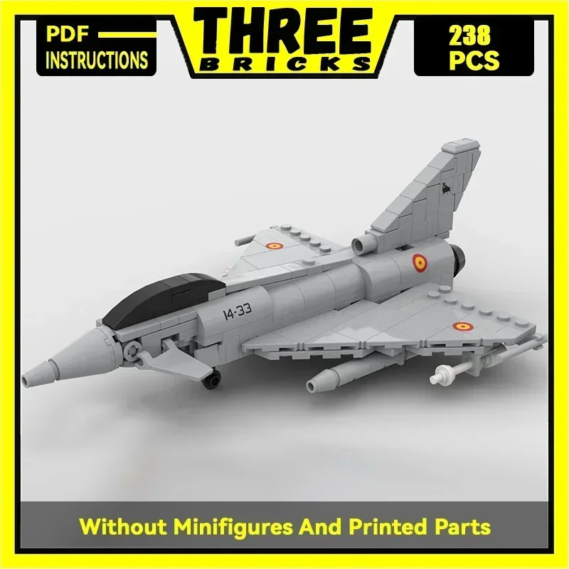 Moc Building Bricks Military Model 1:72 Eurofighter Typhoon Fighter Technology Blocks Gifts Christmas Toys DIY Sets Assembly