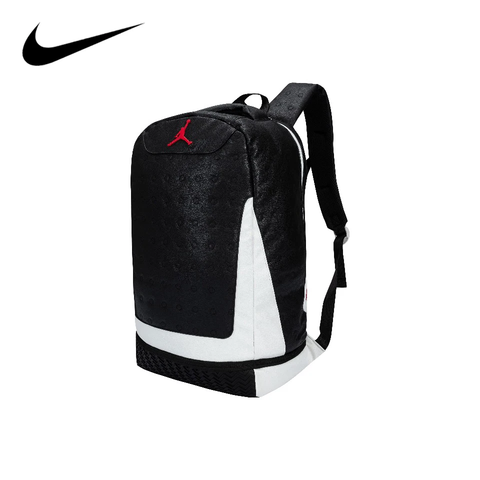 Original Jordan Backpack School Laptop Basketball Zipper Bag Unisex Casual Large-capacity Size HA4464-011