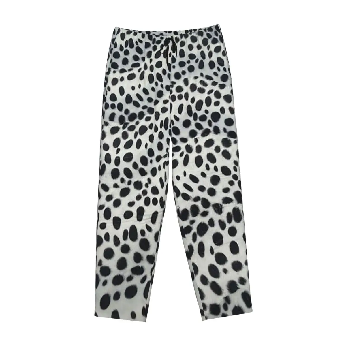 

Женские пижамные штаны с текстурой собаки далматинца на заказ, одежда для сна для отдыха, низ с карманами