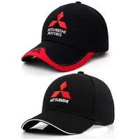 Car duck tongue cap For Mitsubishi 3D Hat Cap Car MOTO GP Racing F1 Baseball Cap Hat Adjustable Casual Trucket Hat hip hop