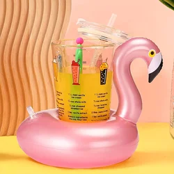 1Pc, Summer Swimming Pool Flamingo Cup Holder Inflatable Water Coaster Floating Drink Cup Holder