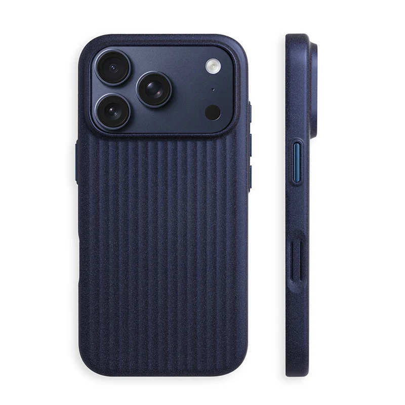 

For Magsafe Matte Corrugated Magnetic Case for iphone 16 17Pro 15 17Pro Max Wireless Charging Ultrathin Hard PC Cover Funda