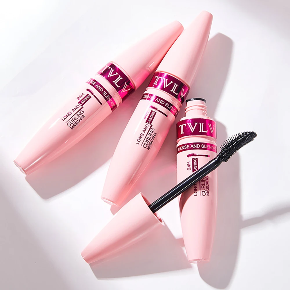 Mascara per ciglia volume 3D Mascara per ciglia allungate Trucco impermeabile a lunga durata Styling denso Mascara nero per occhi Cosmetici