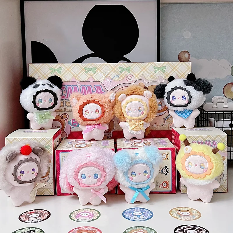 

Genuine Emma Fuzzy Family Squishy Series Blind Box Plush Pendant Doll Bag Cute Pendant Decoration Surprise Decor Birthday Gift