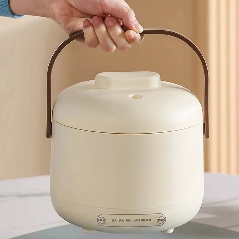 1.7L Low Sugar Rice Cooker Multi-function Dormitory Electric Cooking Pot Mini Hot Pot Non-stick Frying Pan Auto Insulation Pot