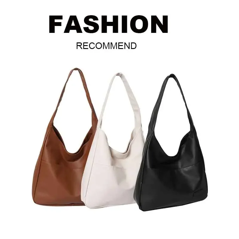 Fashionable and Minimalist Retro Shoulder Bag Handbag Casual Commuting Trend  Large Capacity Tote Bag Women Handbags bolsos