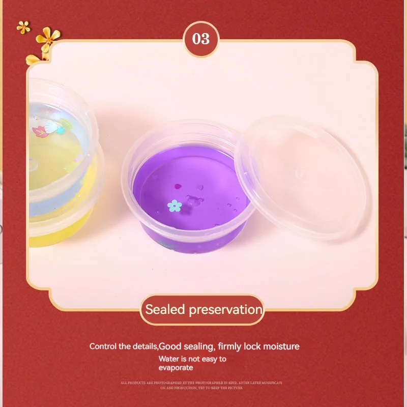 Children's plastic toy slime internet famous transparent crystal mud foam gel crystal mud set