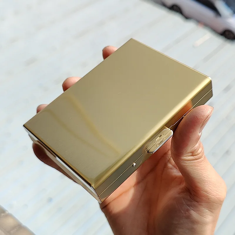 4pcs Smoke Cigarette Case Box Metal Straw Portable 담배케이스 Cigarette Lady Storage Holder Set Smoking Accessories