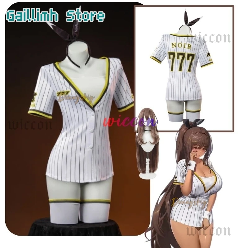 

Game NIKKE：The Goddess of Victory Noyale Cosplay Costume Noyale Sexy Baseball Uniform Suit Halloween Party Outfit for Women