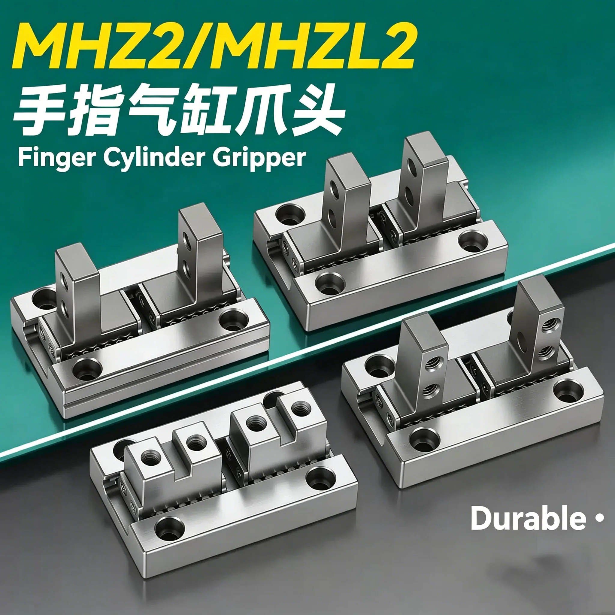 MHZ2 Finger Cylinder Gripper Head MHZL2-10D  16D2/20D1/25/32/40N Parallel Gripper Guide Rail Accessories