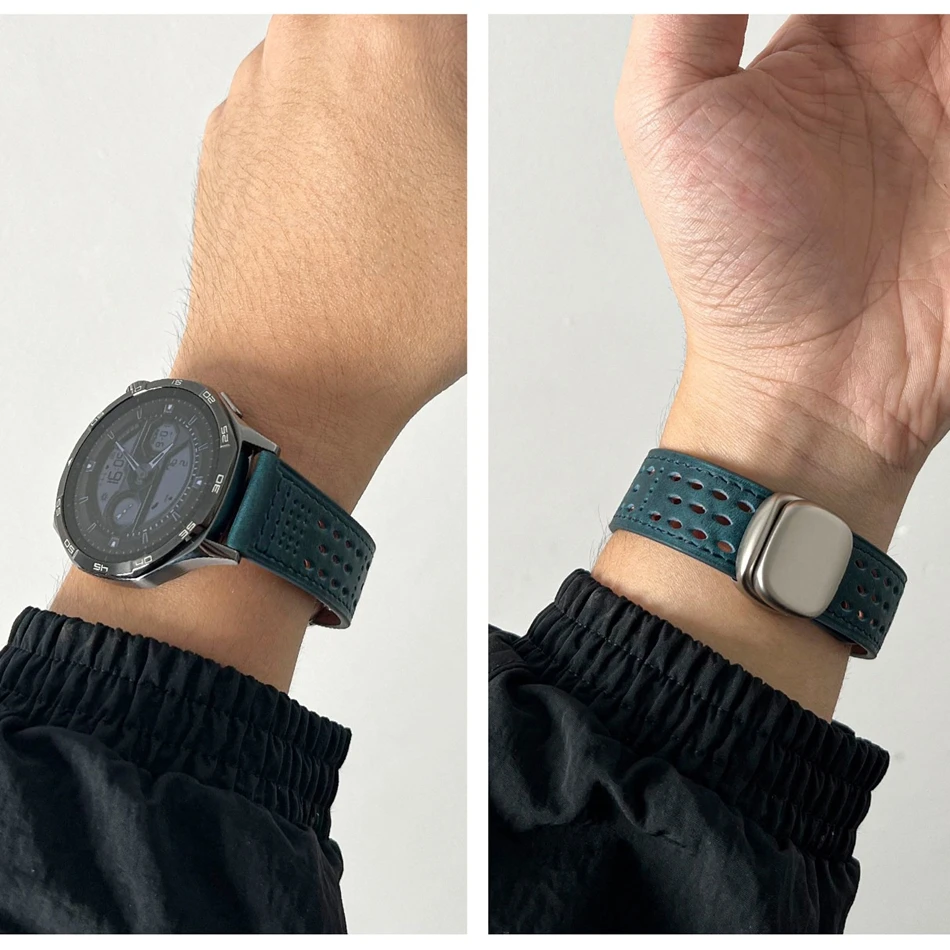 크레이지 호스 가죽 마그네틱 시계줄 (삼성 갤럭시 워치 - Accessories For Galaxy Watch 5 리뷰 및 가격