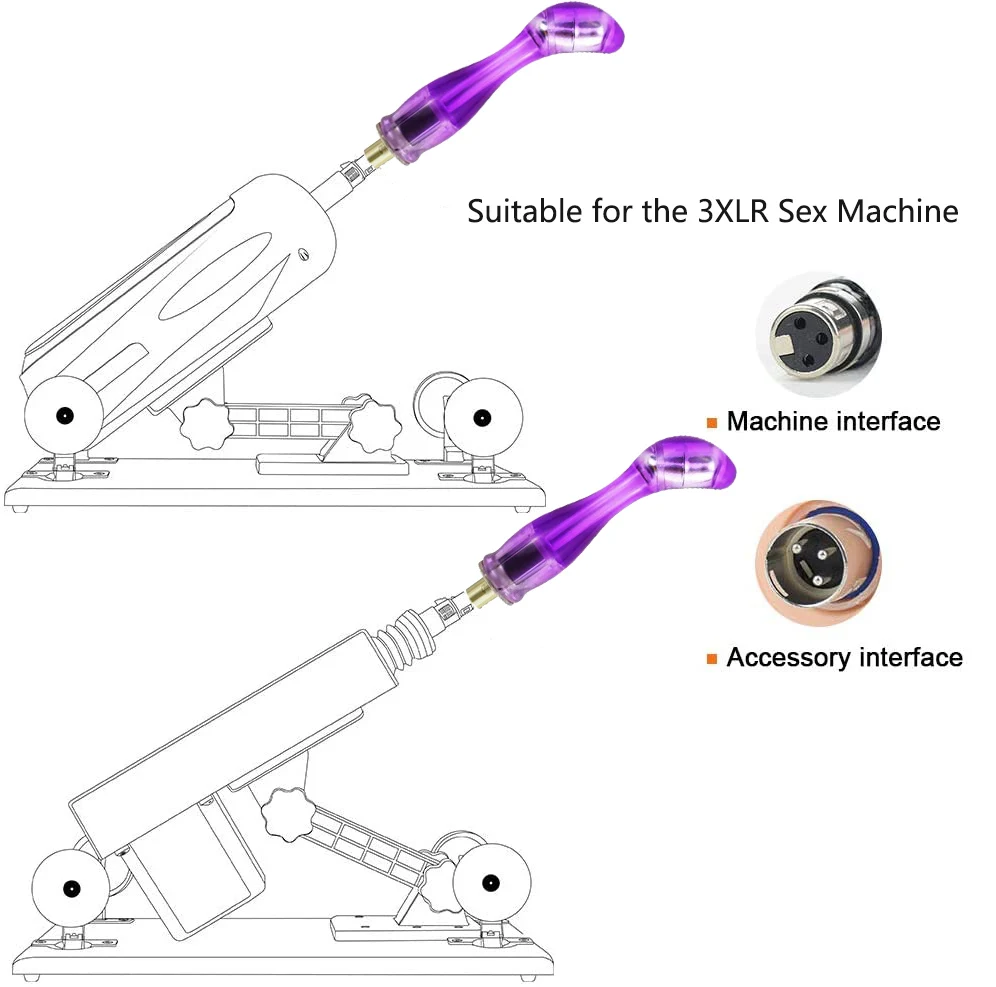 3XLR Sex Machine Attachements for Women and Couple Soft Anal Dildos for Beginners Masturbator Sex Toys(1 piece)