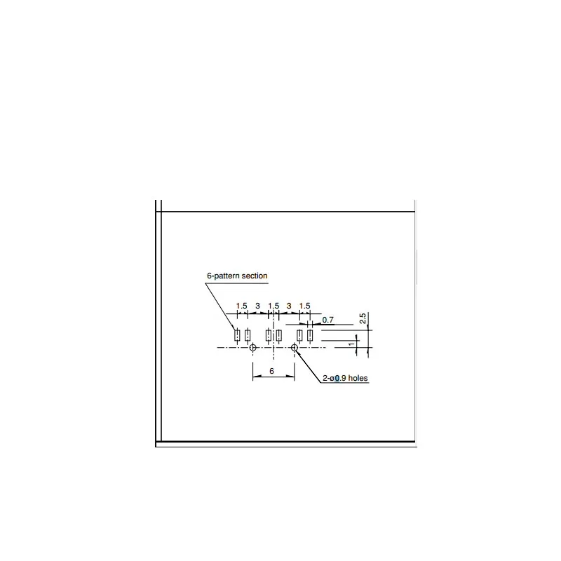 5pcs/lots Imported Japan ALPS SSSS821801 Miniature Toggle Switch 6 feet 2 positions SMD Slide Push Switch