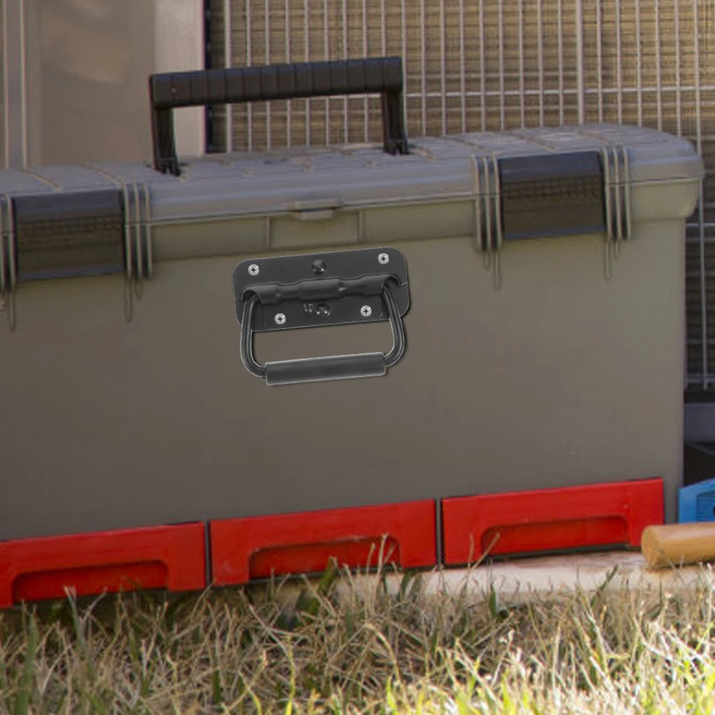 

6Pcs Spring Loaded Case Handles Durable Metal Pull Handle for Cabinets Chests and Toolboxes Handles for Boxes Case Handle