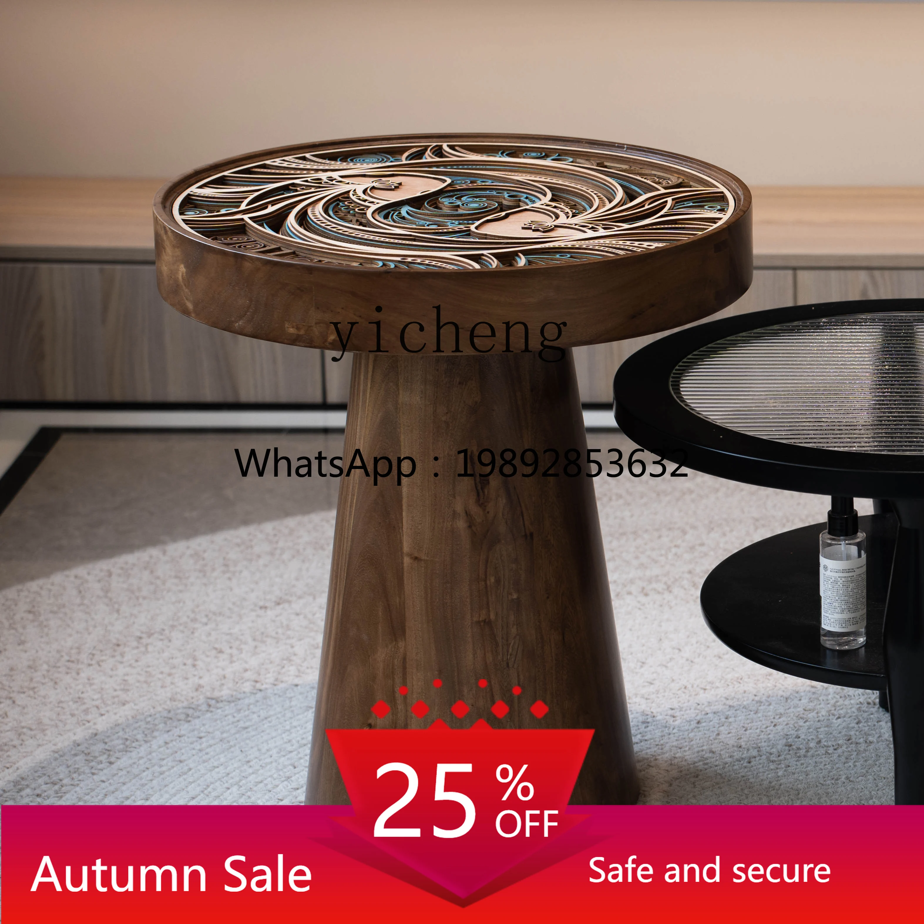 

Creative Coffee Table Advanced Light Luxury Modern Simple round Living Room Home Tea Table