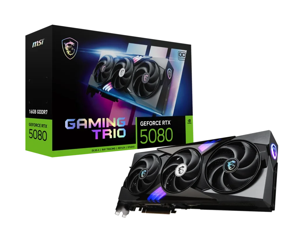 m si GeForce RTX 5080 16G GAMING TRIO OC Graphics Card