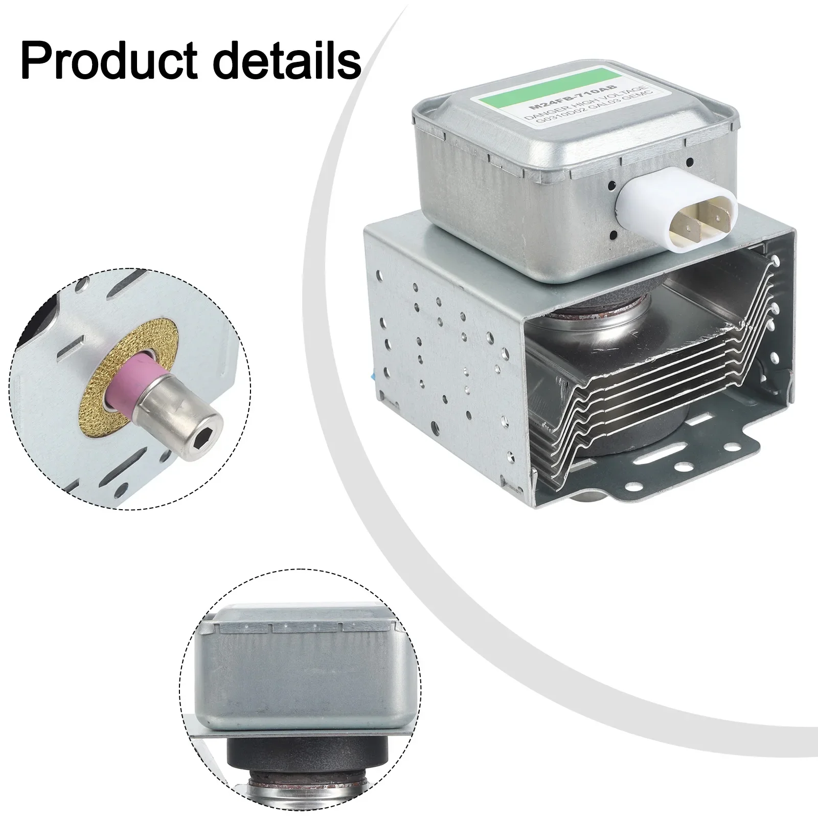Magnetron Transmitter M24FB-710AB Magnetron Kitchen Repair Compatible With Six Holes Enhances Functionality Even Heating