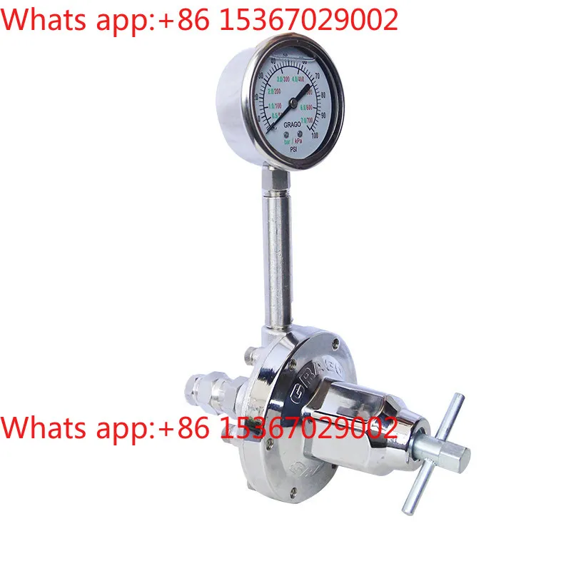 Paint coating large flow anti-blocking stainless steel regulator pressure reducing valve diaphragm pump pressure gauge